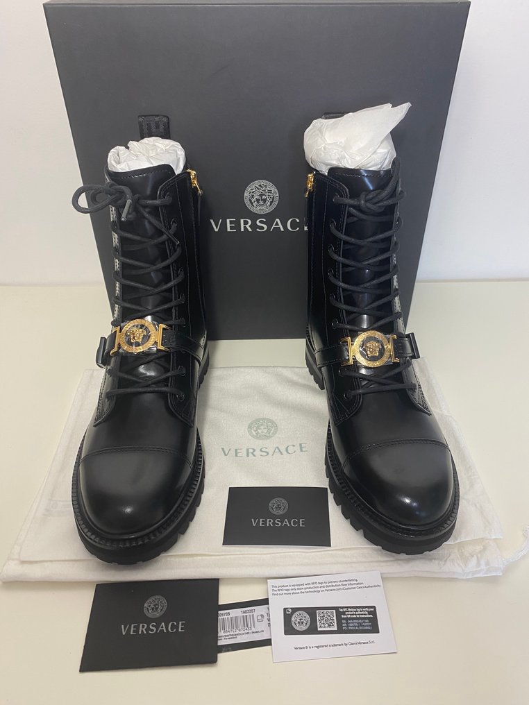 Versace boots mens price on sale