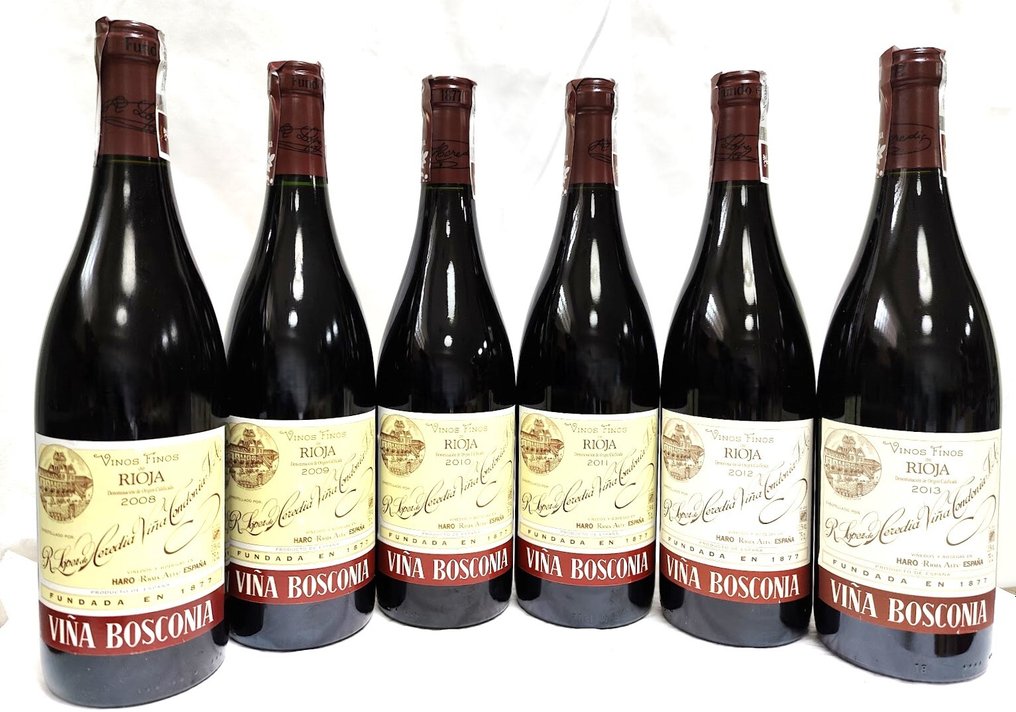 2008, 2009, 2010, 2011, 2012 & 2013 R. Lopez de Heredia, Viña Bosconia - Rioja Reserva - 6 Bottles (0.75L) #1.0