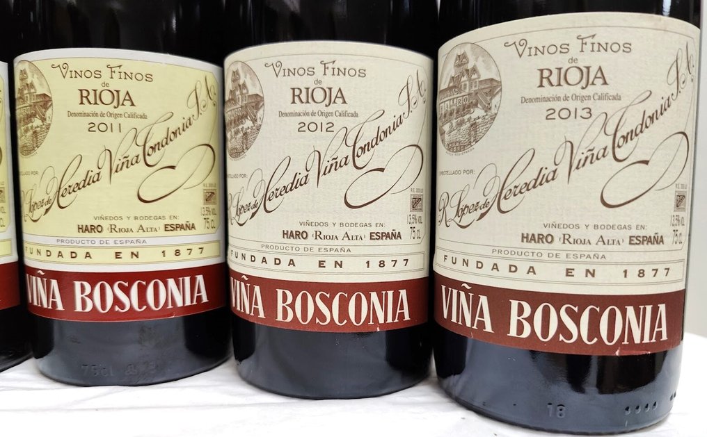 2008, 2009, 2010, 2011, 2012 & 2013 R. Lopez de Heredia, Viña Bosconia - Rioja Reserva - 6 Bottles (0.75L) #3.2