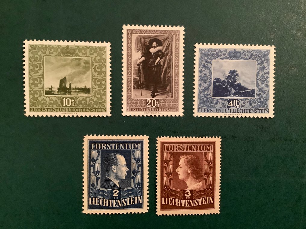 Liechtenstein 1951 - An complet cu cuplul regal - Michel 289/305 #2.1