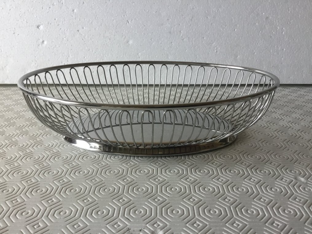 Alfra Alessi - Ufficio Tecnico Alessi - Bread basket (7) - Steel - Basket and coasters. #2.1