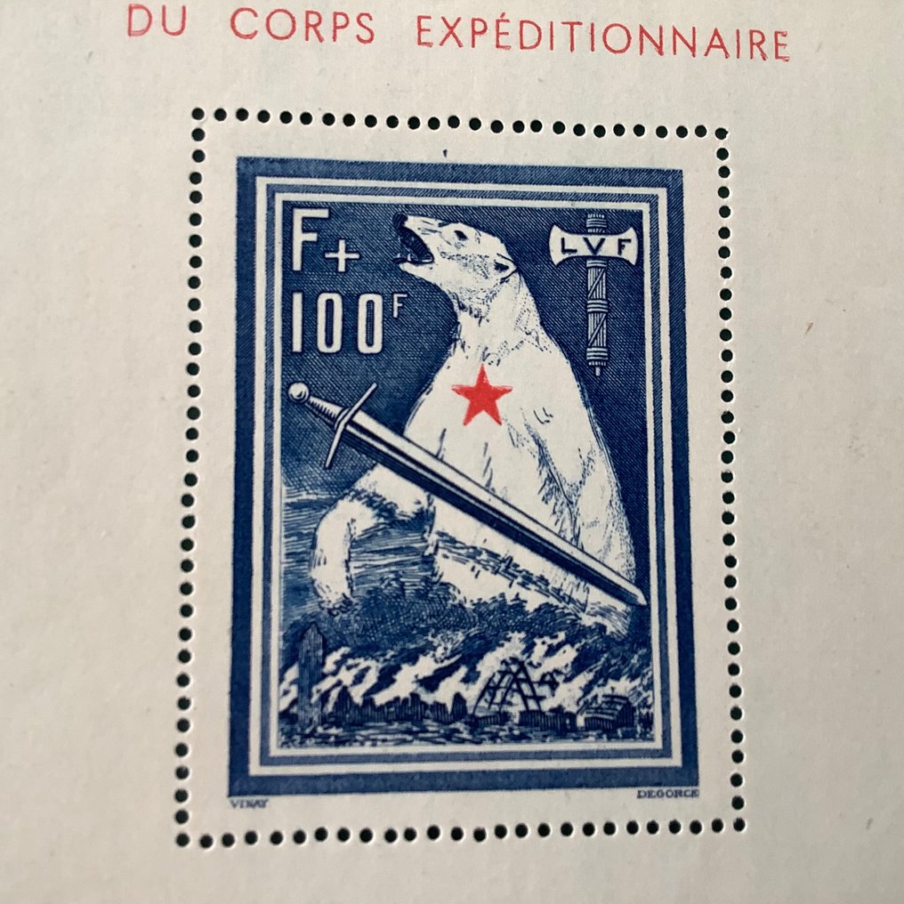 Det tyske keiserrike 1941 - Frans Legioen: Ijsbeer-blokk - Michel blok 1 #3.2
