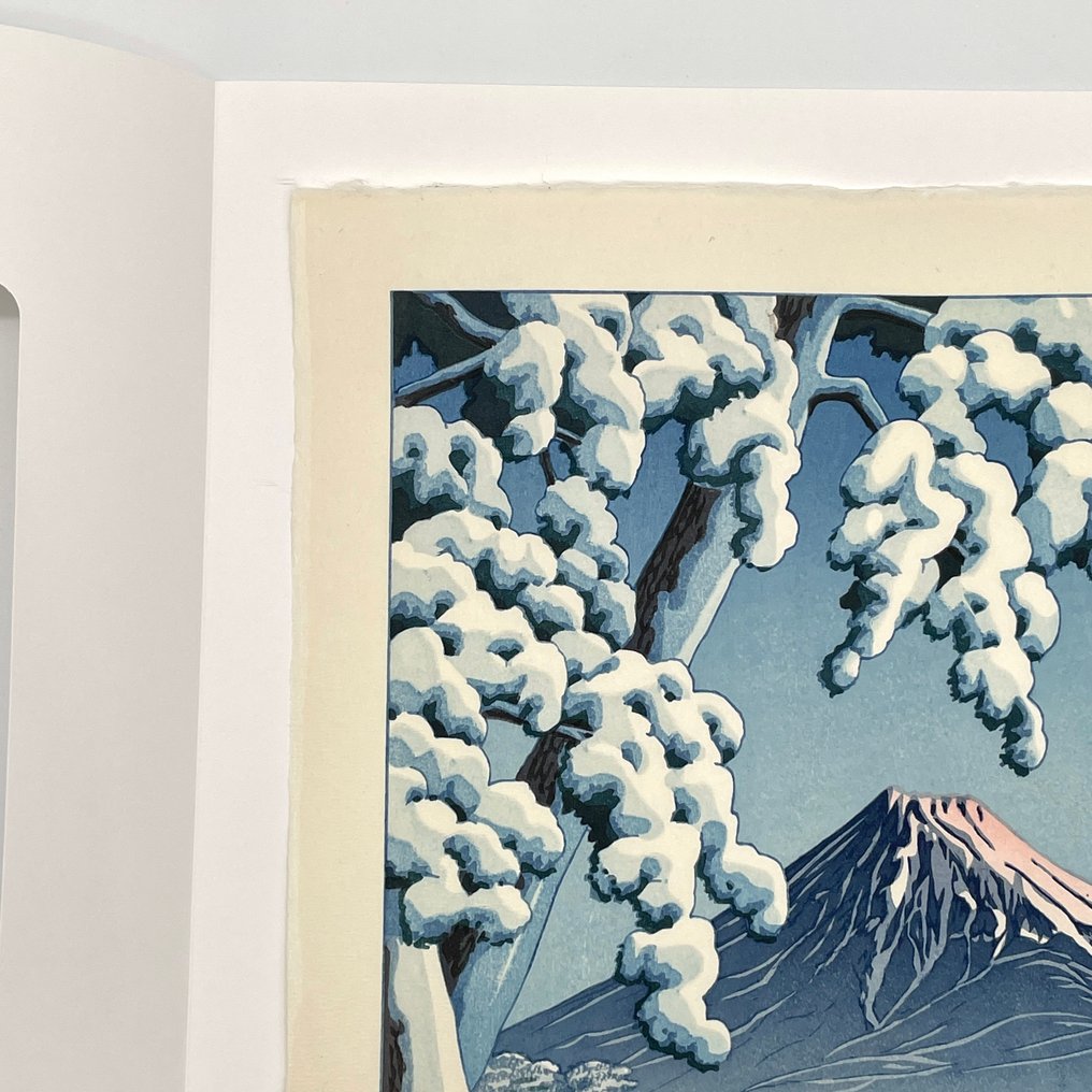 Woodblock Print 'Fuji no yukihare' 富士の雪晴 (田子の浦) (Clear weather after snowfall in Mt Fuji) - Reiwa - Kawase Hasui (1883-1957) - Published by Doi Eiichi - Ιαπωνία #1.0