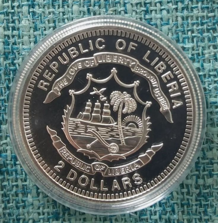 Λιβερία. Silver medal 2010 Christmas New Year, 6x1/2 Oz (.999) #2.1