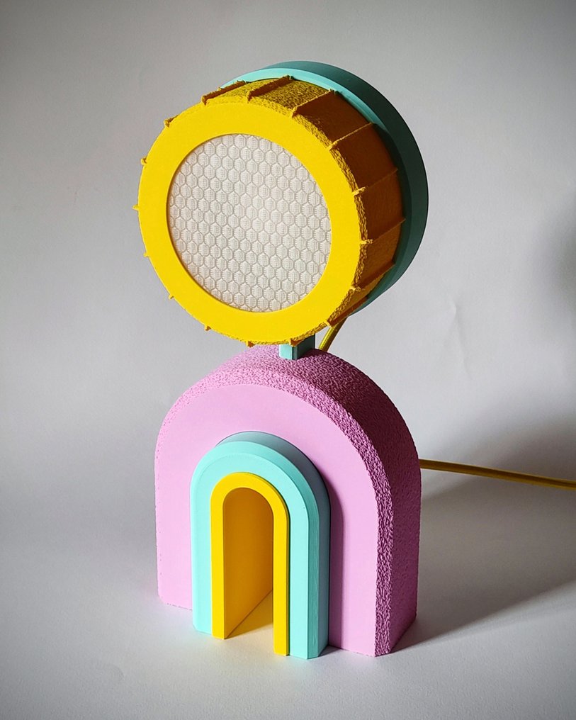 YAM YEST DESIGN - Adam Szczęsny - Table lamp - Hello - PLA - HALO - 3D Printed Lamp #1.0
