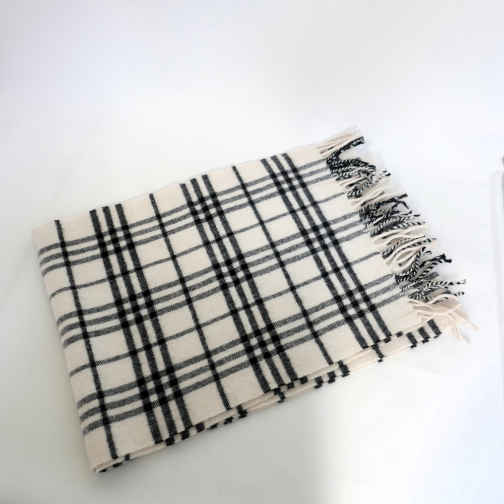 Burberry - 100% Lambswool Ivory Nova Check - Sciarpa #3.2