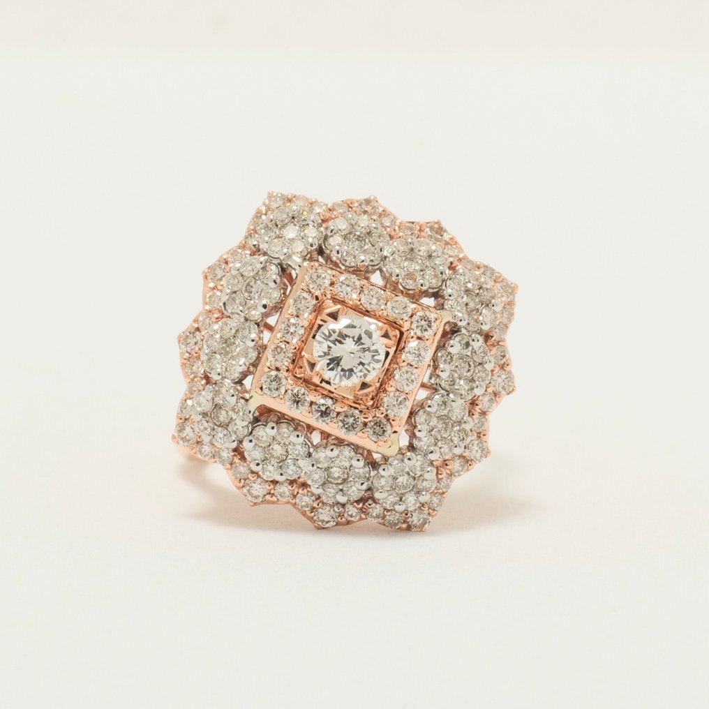 Statement δαχτυλίδι - 14 καράτια Λευκός χρυσός -  1.32ct. tw. Διαμάντι (Φυσικό) - Δαχτυλίδι κοκτέιλ γάμου #4.3