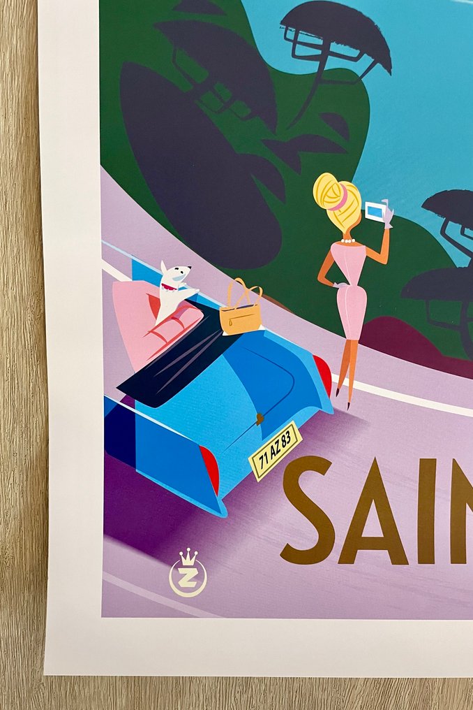 Monsieur Z - Affiche de Tourisme "Saint-Raphaël La Corniche d'Or" - 2016 #4.3