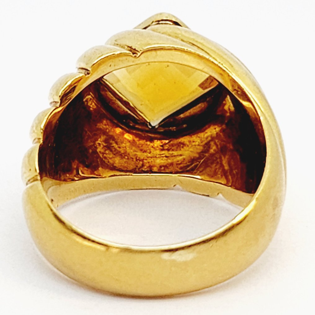 Inel - 18 ct. Aur galben -  4.00ct. tw. Cuarţ #4.3