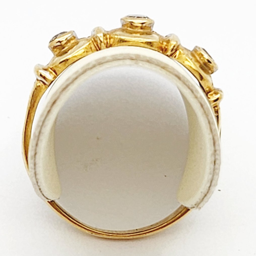 戒指 - 18K包金 黄金 - 0.26ct. tw. 钻石 (天然) #3.2