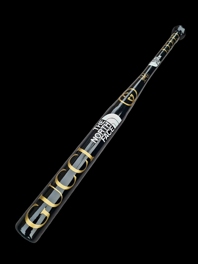 Moontje - Gucci - North Face Baseball Bat Black-Gold-White edition. #4.3
