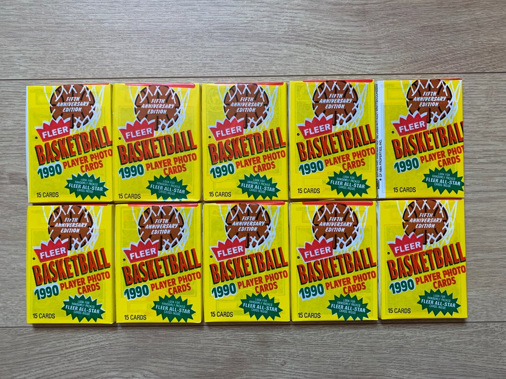 1990 Fleer Michael Jordan - 10 Pack - Utmerket (EX) #1.0