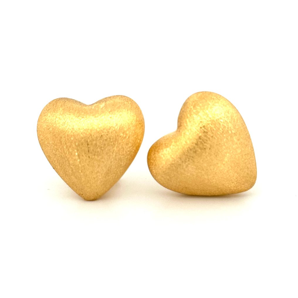 Handmade - Boucles d'oreilles - 5.8 g - 18 carats Or jaune - Aqua #1.0