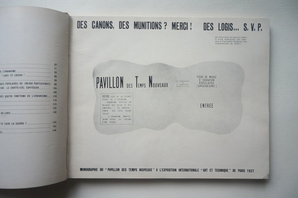 Le Corbusier - Des canons, des munitions ? Merci ! Des Logis... s.v.p. - 1938 #1.0