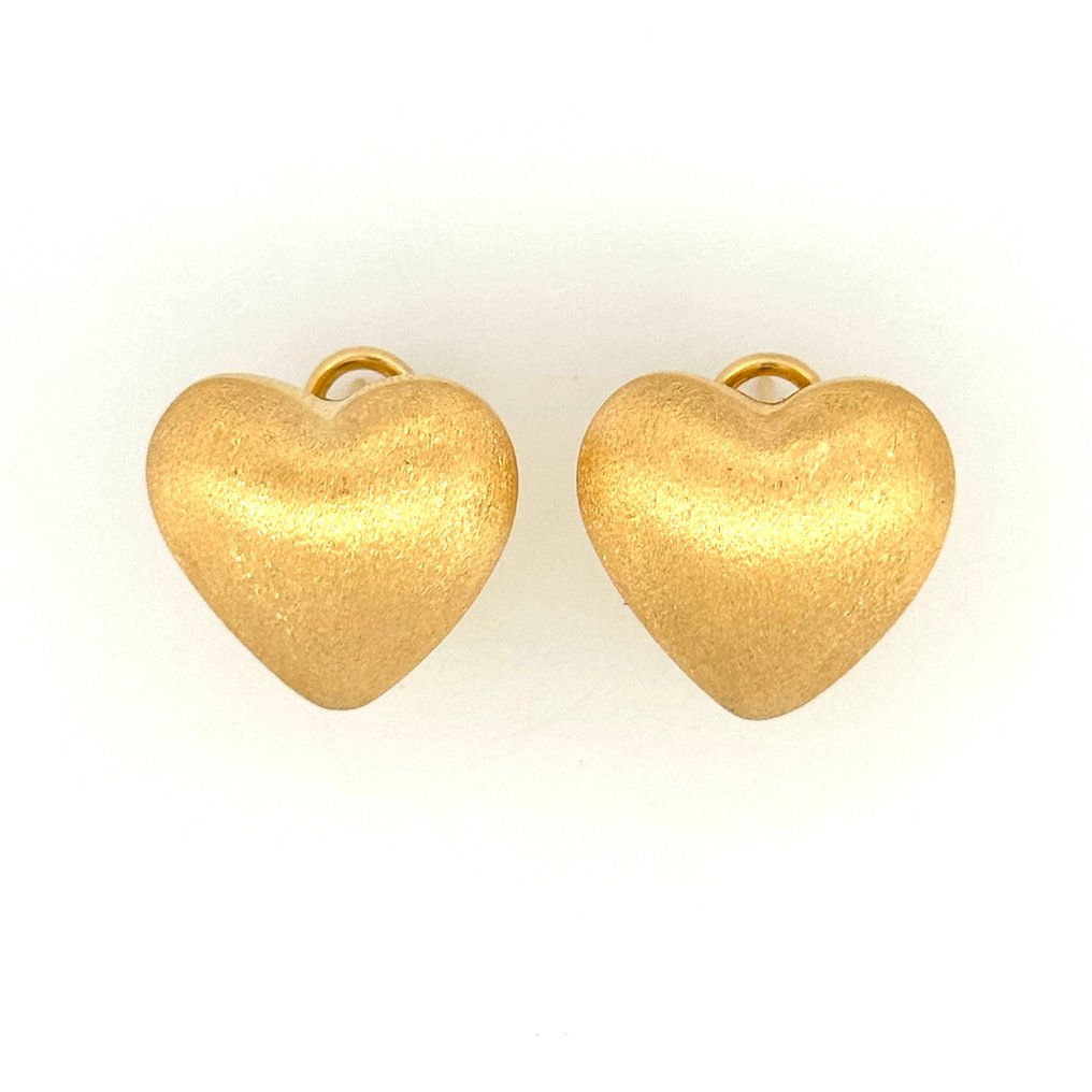 Handmade - Boucles d'oreilles - 5.8 g - 18 carats Or jaune - Aqua #3.2