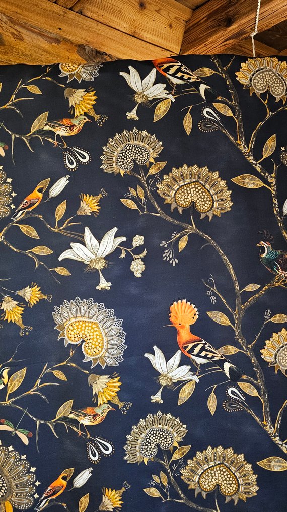 300x280cm! Tecido Art Déco exclusivo com Upupa - Design de Animais Realistas - Têxtil - 300 cm - 280 cm #3.2