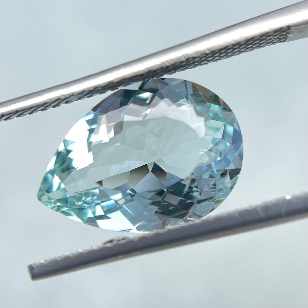 1 pcs  绿色, 蓝色 绿柱石, 海蓝宝石  - 3.82 ct - 国际宝石研究院（IGI） - Loupe 清洁 #4.3