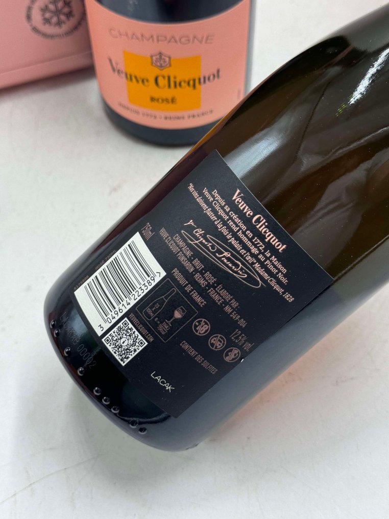 Veuve Clicquot, Edition Glacière Rosé - Champagne Rosé - 2 Bouteilles (0,75 L) #2.1