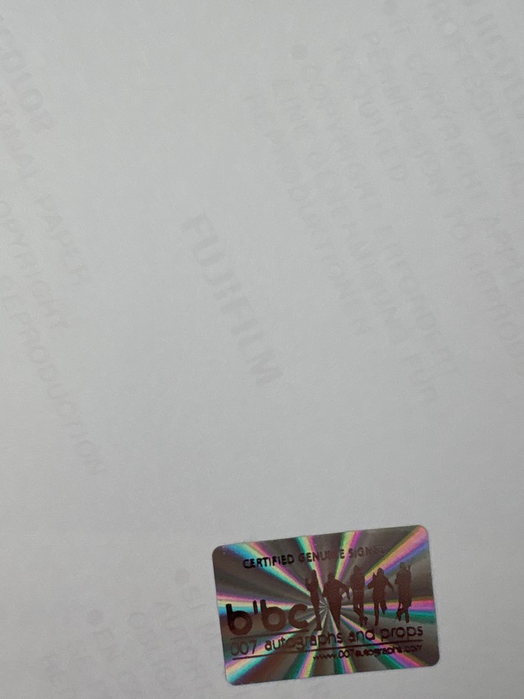 James Bond 007: The Living Daylights, Double handsigned photo Julie T Wallace and Jeroen Krabbe with B'BC holographic COA #3.2