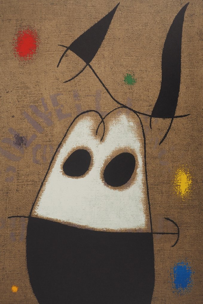 Joan Miro (1893-1983) - Femme et oiseau #3.2