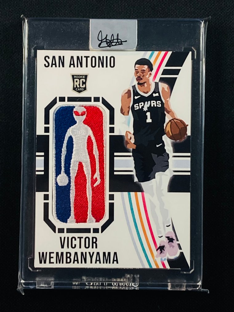 2024 Custom Card Victor Wembanyama - Limited Edition /50 - Signed by The Artist - Alien Logo Patch - Rookie Card - 1 Card - Mint (M) #1.0