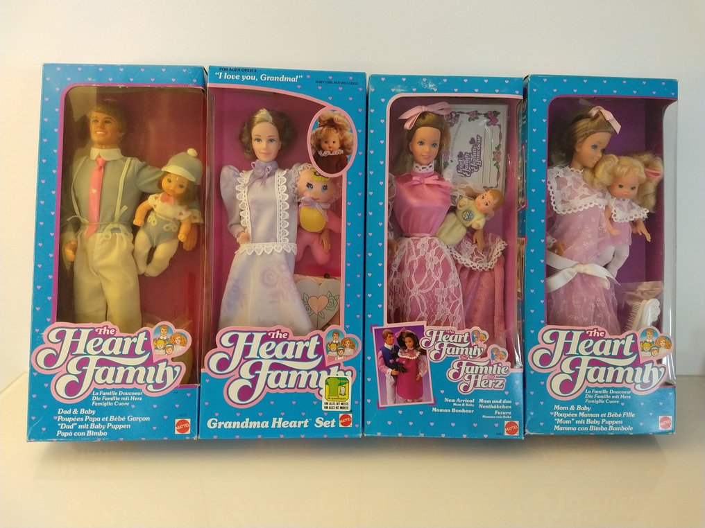 Mattel Barbie doll 4 x Heart Family 1984 1986 auction online Catawiki