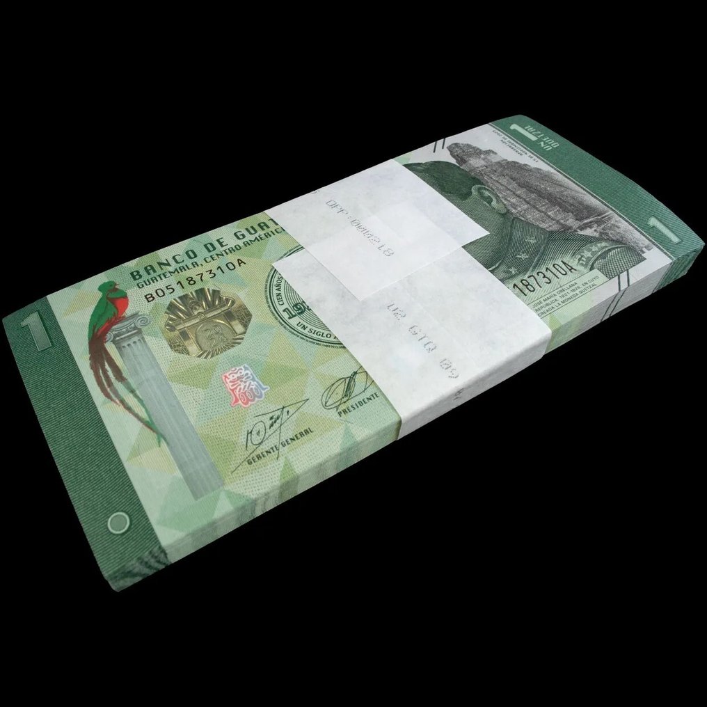 Guatemala. - 100 x 1 Quetzal - 2024 - Pick NEW (χωρίς τιμή ασφαλείας) #1.0