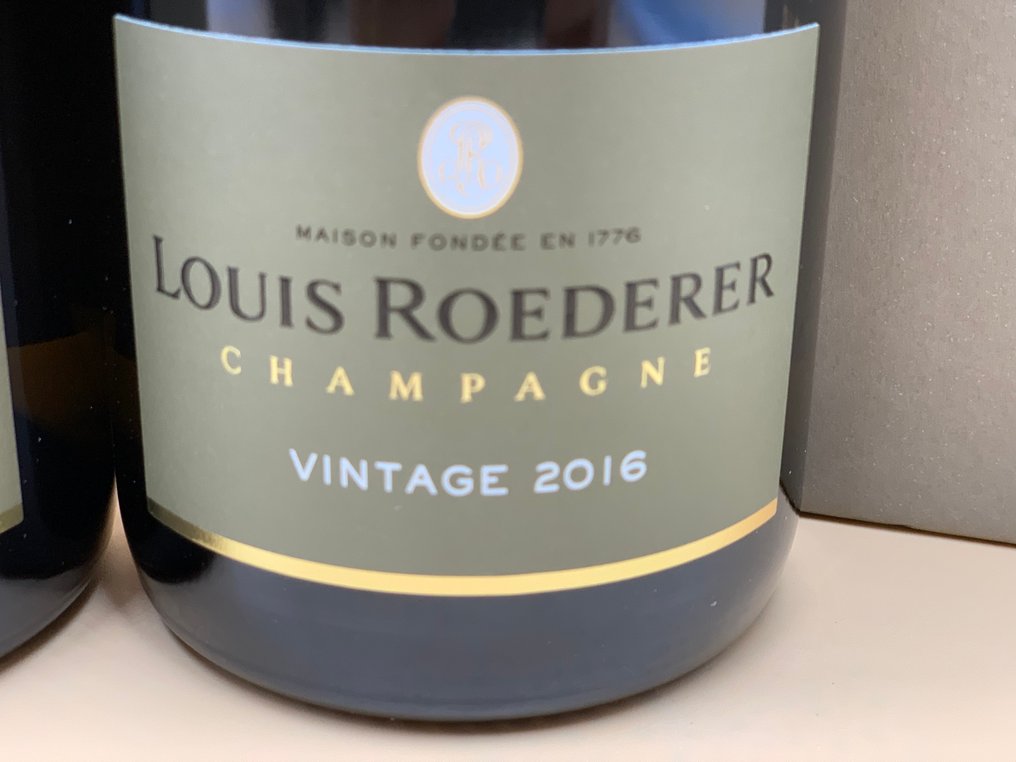 2016 Louis Roederer, Vintage - Champagne Brut - 2 Flasker (0,75 L) #3.2