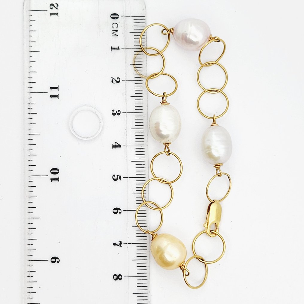 2件套珠宝 - 18K包金 黄金 珍珠 #4.3