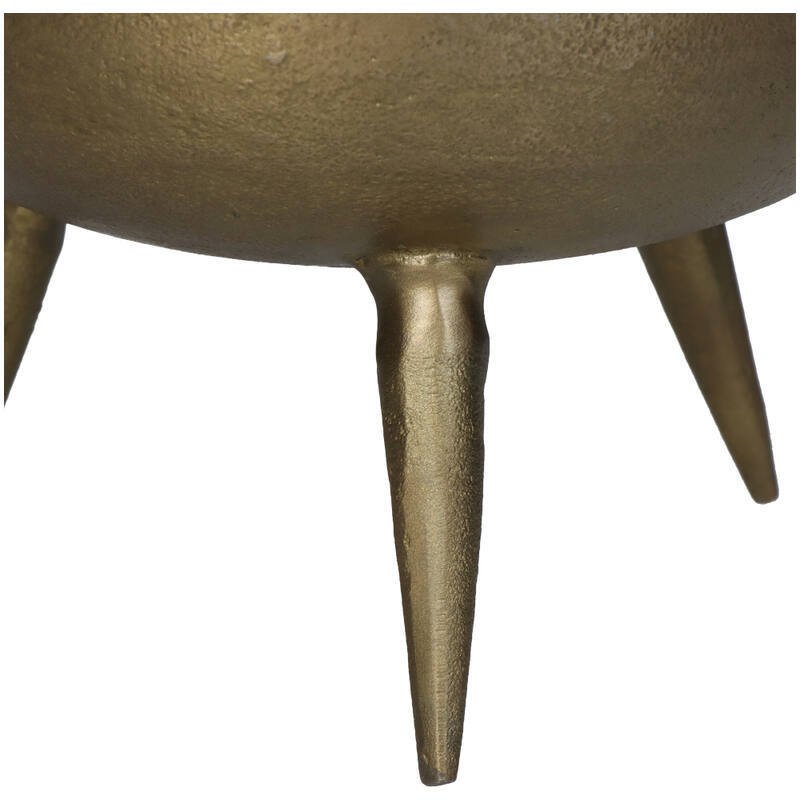 Virágcserép - Alumínium - aranyszínű tálca #3.2