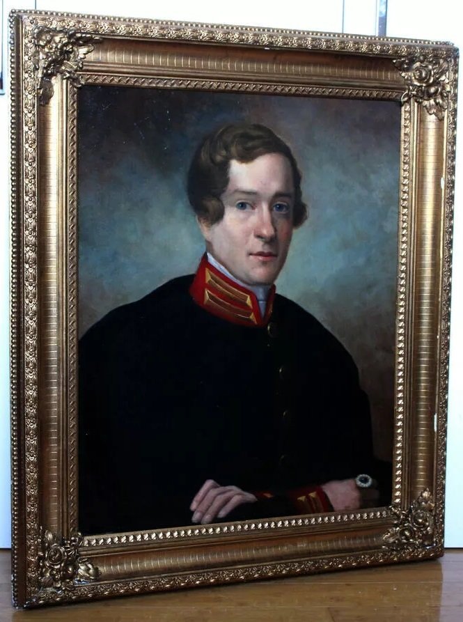 German school (XIX) - Retrato de un oficial del ejército #2.1