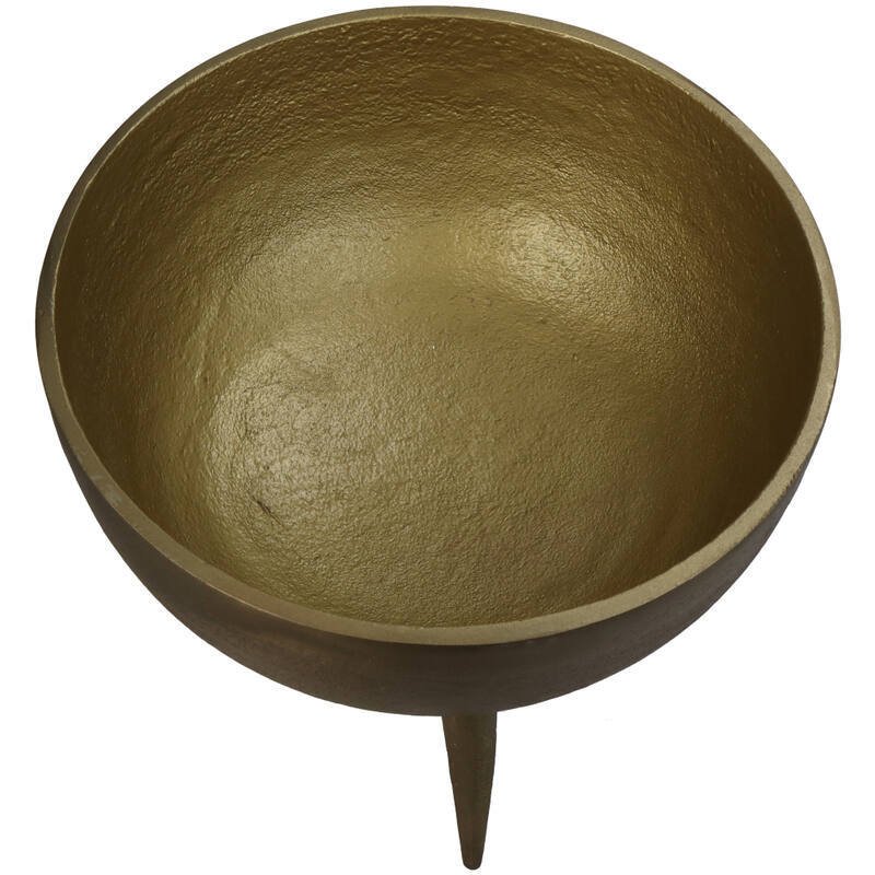 Virágcserép - Alumínium - aranyszínű tálca #1.0