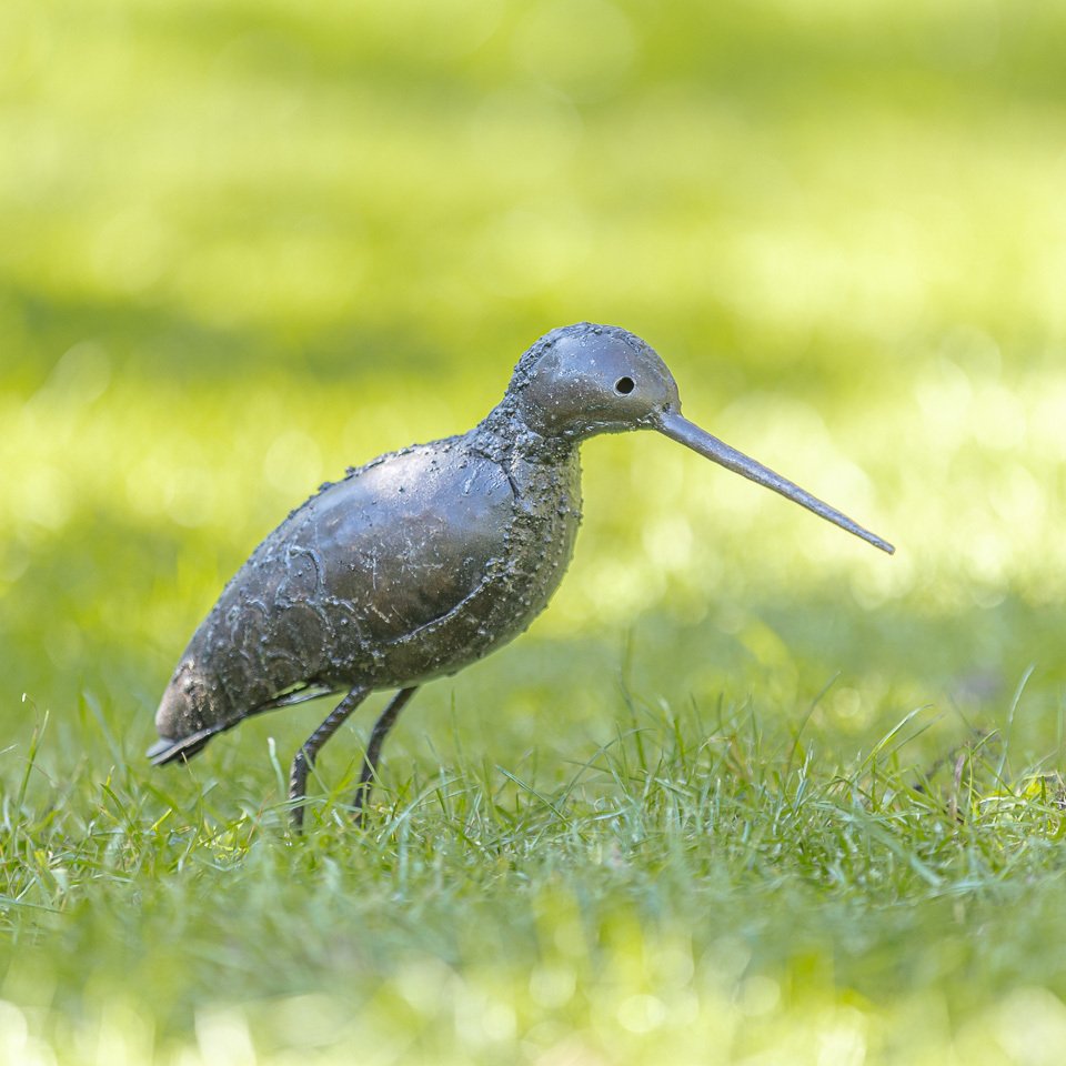 Γλυπτό, Twee steltlopers - 230 mm - Μέταλλο #4.3