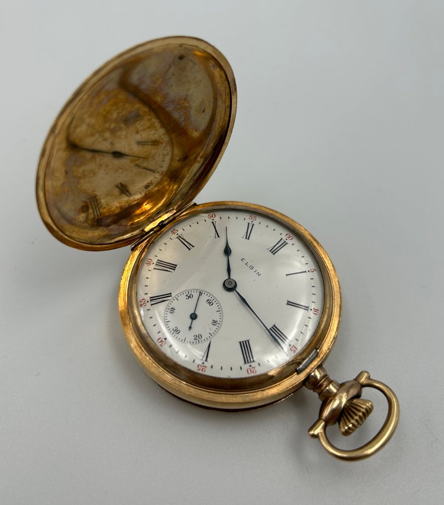 Elgin National Watch Co. full hunter pocket watch 14262373 1910 auktion Catawiki