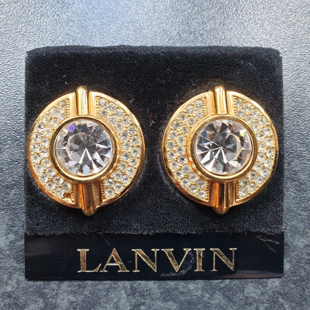 Lanvin gold plated without certification Earrings Lanvin earrings auction online Catawiki