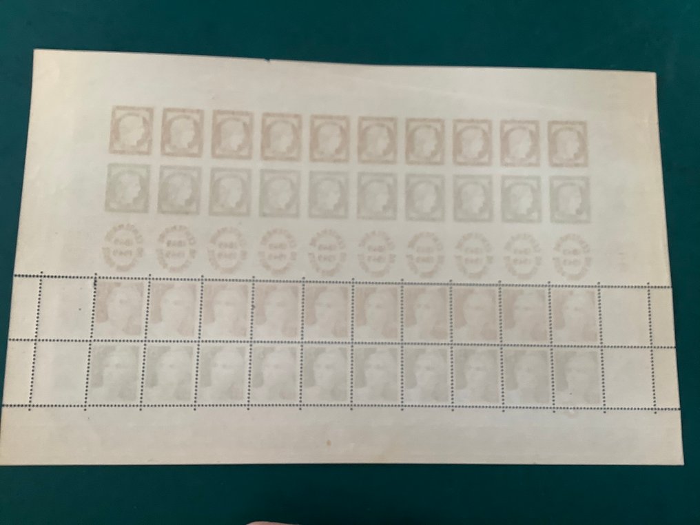 Francia 1949 - Completo vel: Centenario del timbro - Yvert 830/833 #4.3