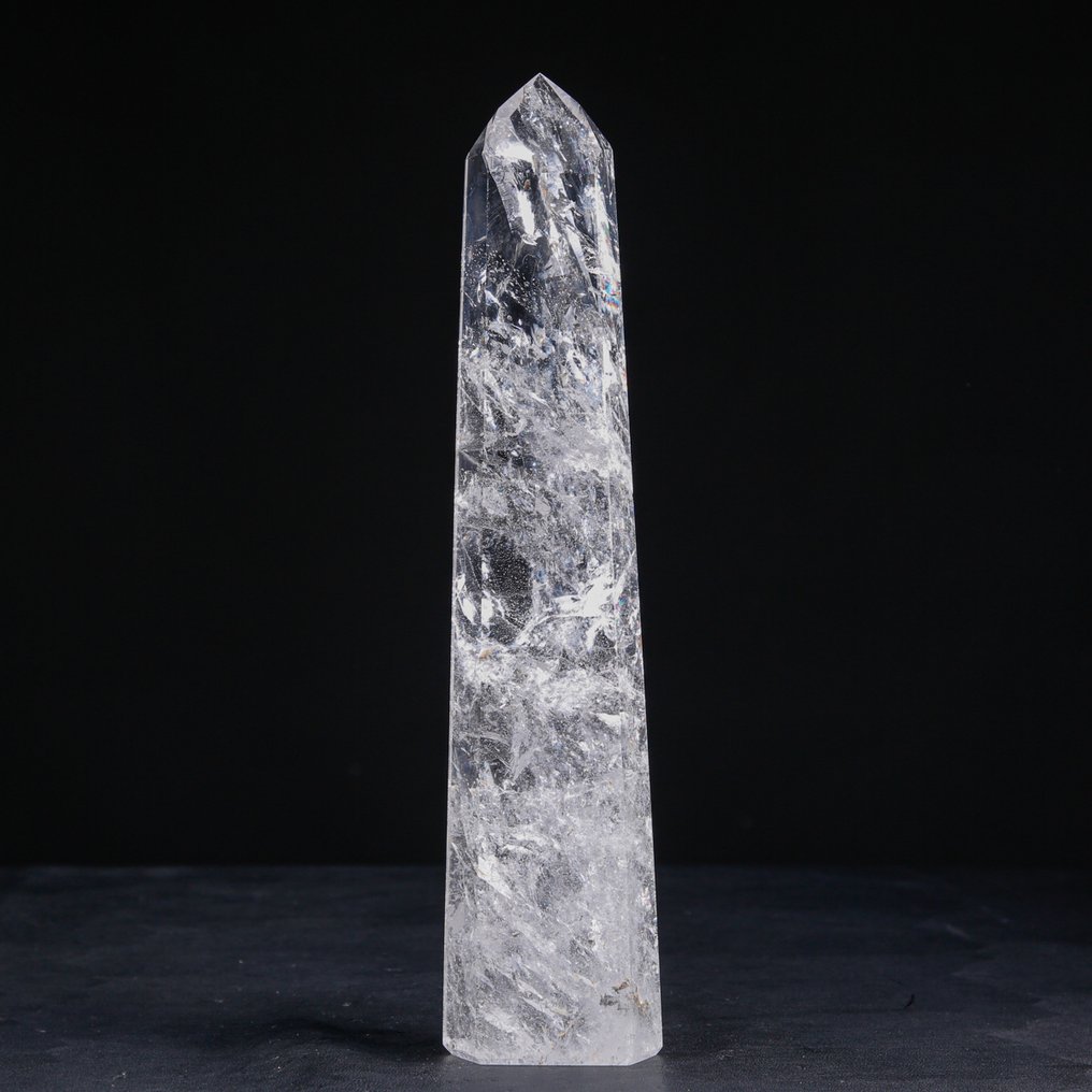 Extra Clear Quartz Point - Top Quality Quartz Obelisk - Height: 273 mm - Width: 61 mm- 815 g #3.2