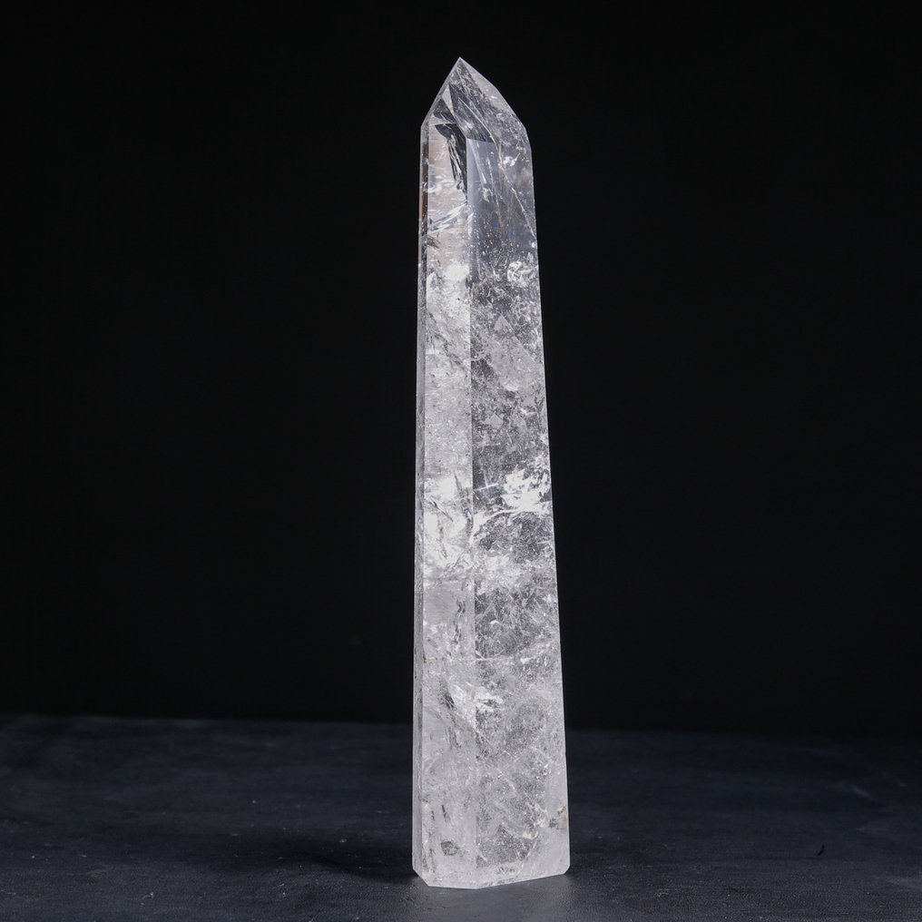 Extra Clear Quartz Point - Top Quality Quartz Obelisk - Height: 273 mm - Width: 61 mm- 815 g #4.3