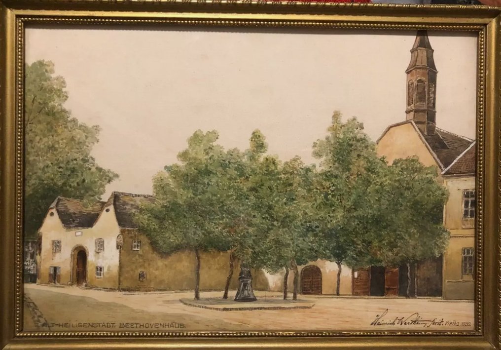 Heinrich Von Wertheim (1870/75-1945) - Alt-Heiligenstadt, Beethovenhaus 1930 #1.0