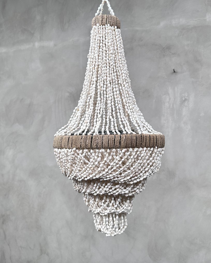 NO RESERVE PRICE - SL13 - Stunning Shell Chandelier / Hanging lamp - Candelabro - Shells #3.2