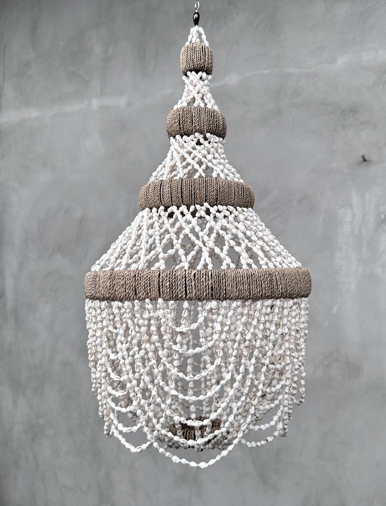 NO RESERVE PRICE - Πολυέλαιος - Εντυπωσιακό χειροποίητο φωτιστικό με κοχύλια - Shell #3.2