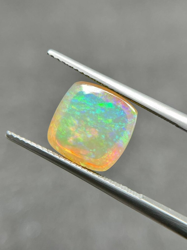 橙色 蛋白石 - 4.12 ct - 国际宝石研究院(IGI) - 垫形半球石 #3.2