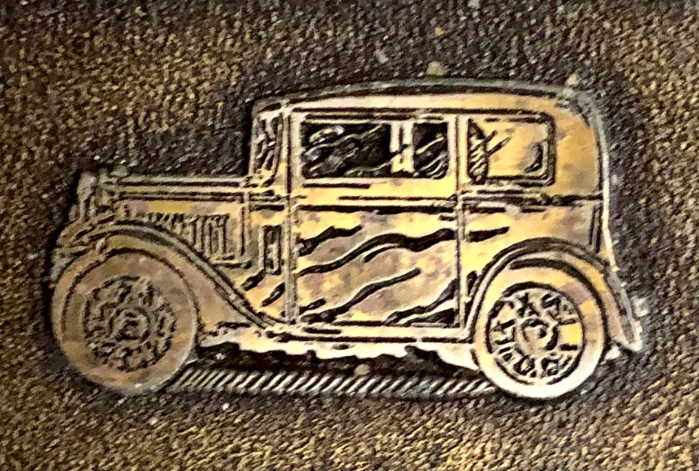 匾 - A 铜牌。IV 浓度 1993 经典、老式、历史车辆。 - 黄铜色 #1.0