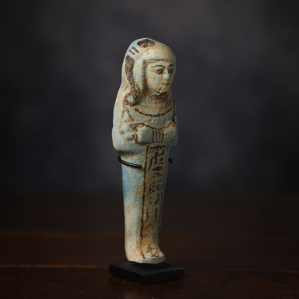 Ancient Egypt Ushabti of the vizier LIRY with report. - 13.5 cm #1.0