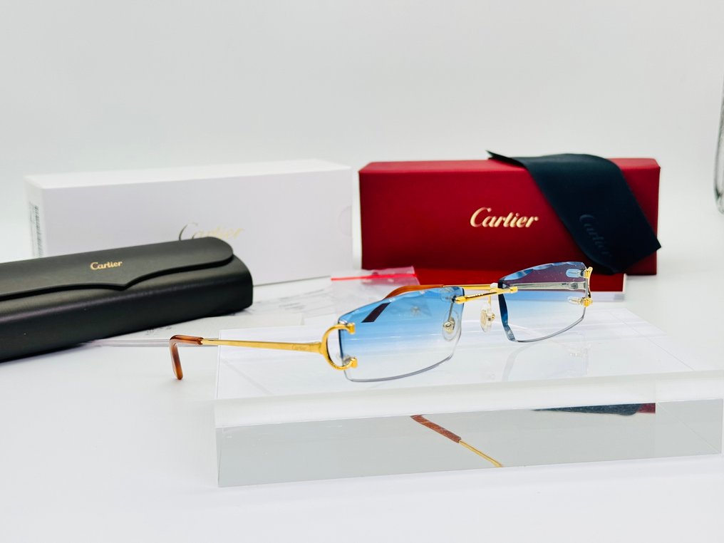Cartier - Piccadilly Gold Planted 18k Cut Lenses - Γυαλιά ηλίου #1.0