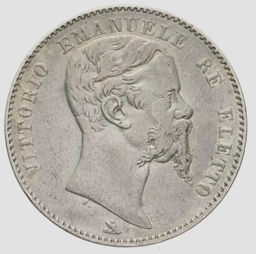 Ιταλία, Βασίλειο Vittorio Emanuele II Re Eletto. 2 Lire 1861 Firenze #1.0