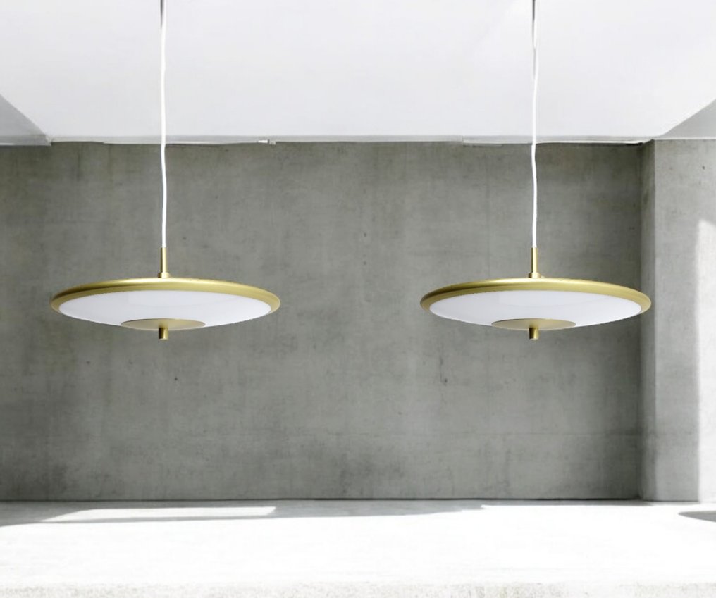 Nordlux / DFTP - Bjørn+Balle (Christian Bjørn and Rune Balle) - 掛燈 (2) - Blanche 32吊坠灯 - 14W LED - 金屬, 塑料 - 两件 #2.1