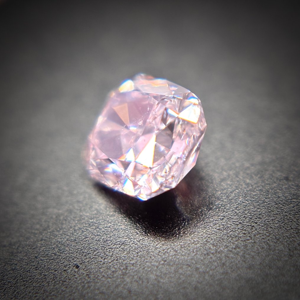 1 pcs Διαμάντι  (Φυσικού χρώματος)  - 0.42 ct - Κούσιον - Fancy light Ροζ - SI2 - Antwerp Laboratory for Gemstone Testing (ALGT) #3.2