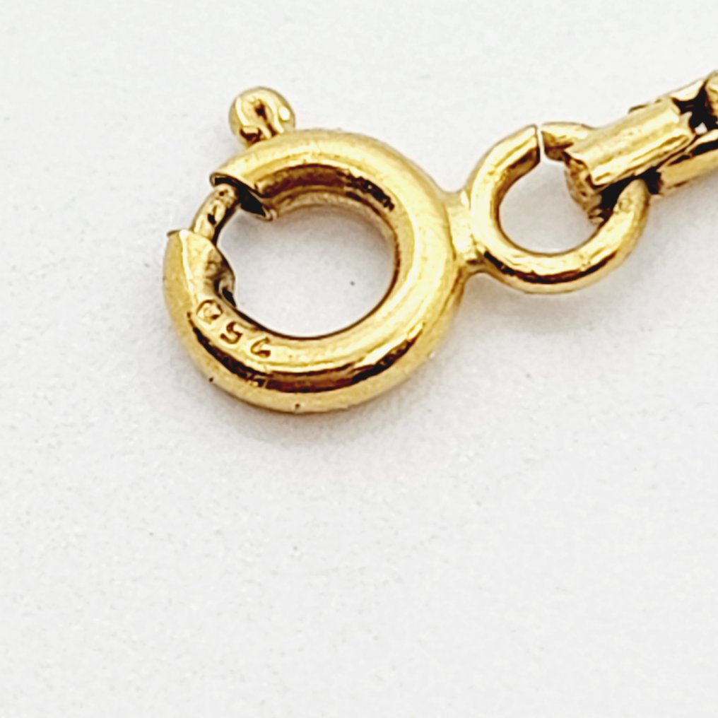 Βραχιόλι αστραγάλου - 18 καράτια Κίτρινο χρυσό - tobillera 23 εκ. #4.3