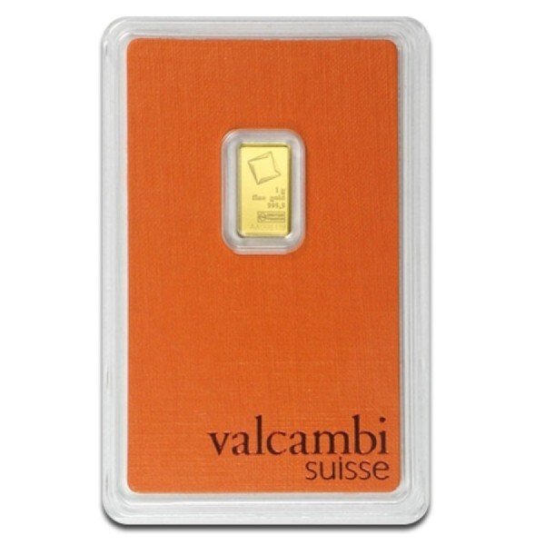 1 gram - Gull - .9999 Gold Bar Valcambi LBMA Certified (In Assay) - Forseglet og med sertifikat #1.0